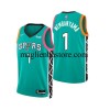 Maglia NBA San Antonio Spurs Victor Wembanyama 1 Nike 2022-2023 City Edition Swingman - Uomo
